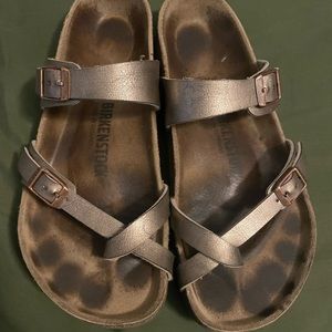 Rose gold Birkenstocks